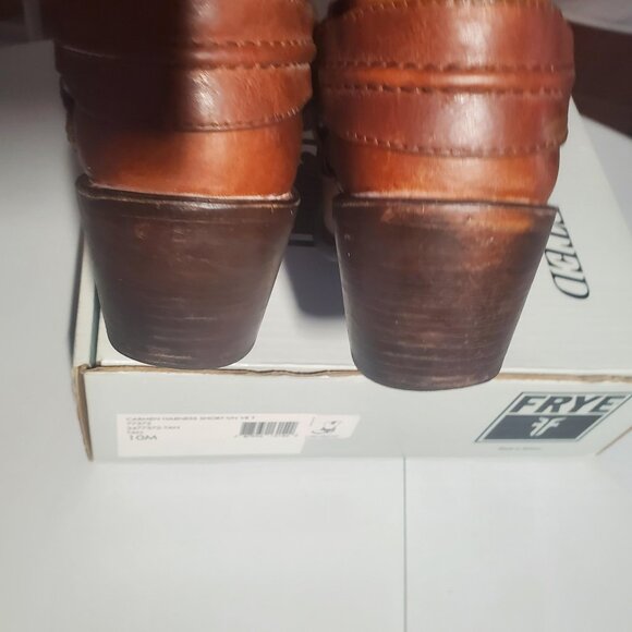 Frye Carmen Harness Short Boots in Tan 77372 Sz 10M- shipping incl - Picture 16 of 16